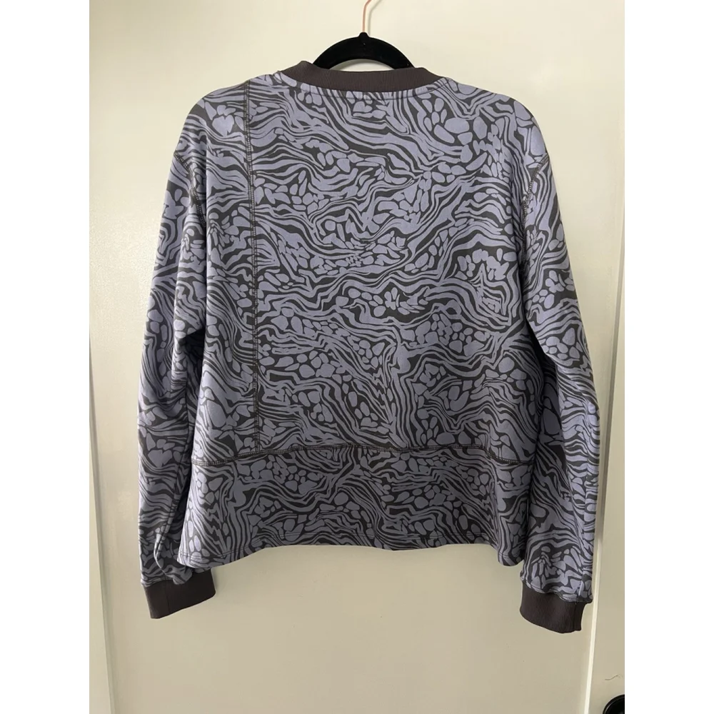 Johnny Was‎ Calme Seamed Oversized Pullover Blue Patterned Size Small NWOT $178